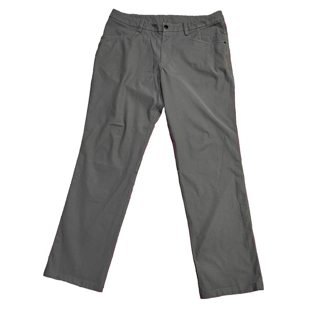 Lululemon‎ ABC Classic Pants Warpstreme Dark Grey Mens 36 Fits 35x31